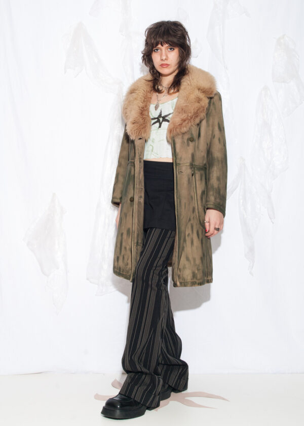 Reworked Vintage 70s Penny Lane Coat in Green – Pop Sick Vintage