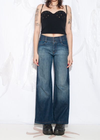 Vintage Y2K Lee Cooper Wide-Leg Jeans in Blue