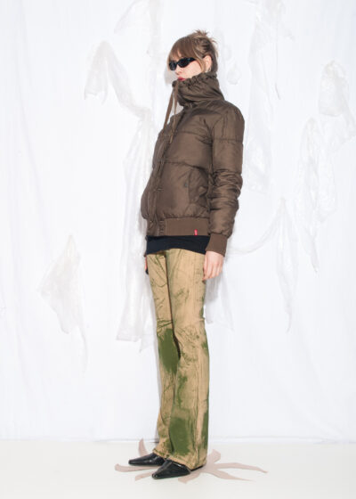 Vintage Y2K Levi's Puffer Jacket in Brown