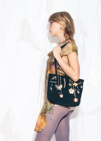 Reworked Vintage Y2K The Sak Bag with Found Objects