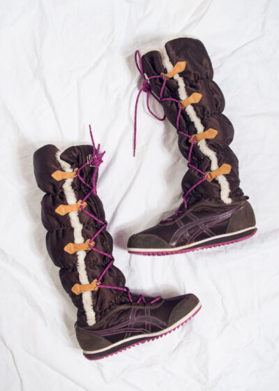 Vintage Y2K Onitsuka Tiger Boxing Boots in Brown
