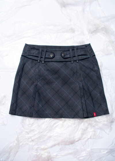 Vintage Y2K Office Mini Skirt in Grey
