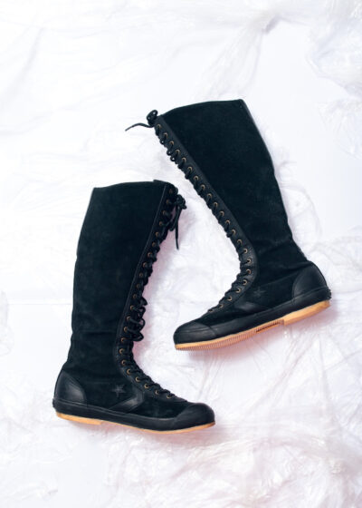 Vintage Y2K Converse Boxing Boots in Black