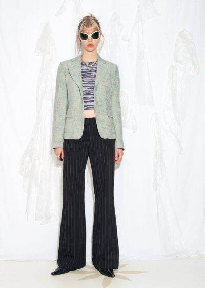 Vintage Y2K Baroque Blazer in Blue