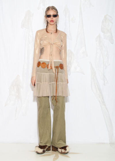 Vintage Y2K Angelcore Bolero in Gold