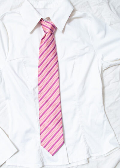 Vintage Y2K Adriano Guinari Silk Tie in Pink