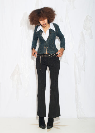 Vintage Y2K Denim Jacket in Blue