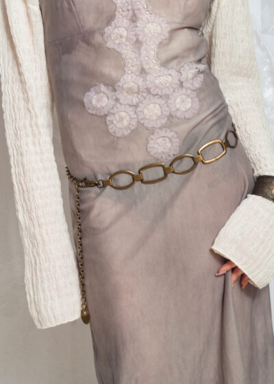 Vintage Y2K Bronze Waist Chain Belt