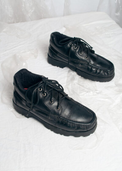 Vintage 90s Levi's Leather Shoes in Black