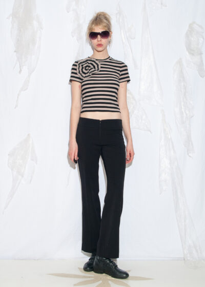Vintage Y2K Flare Trousers in Black