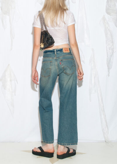 Vintage Y2K Levi's Flare Jeans in Blue Denim