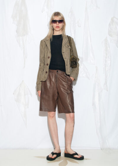 Vintage Y2K O'Neill Striped Blazer in Khaki Cotton