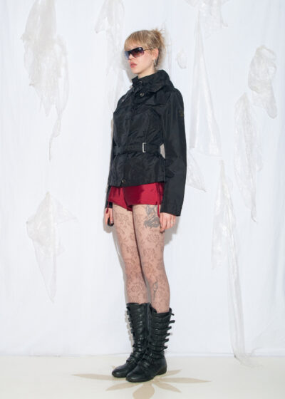 Vintage Y2K Cyberpunk Jacket in Black