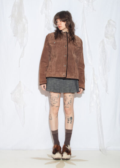 Vintage Y2K Shearling Leather Penny Lane Coat