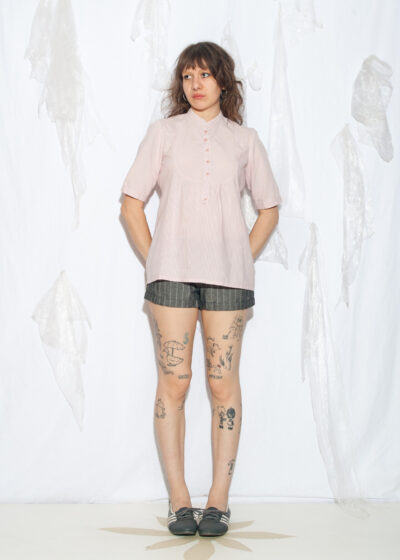 Vintage Y2K Whimsical Pastel Pink Blouse