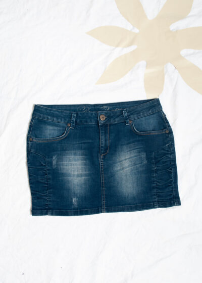Vintage Y2K Low Rise Denim Micro Skirt