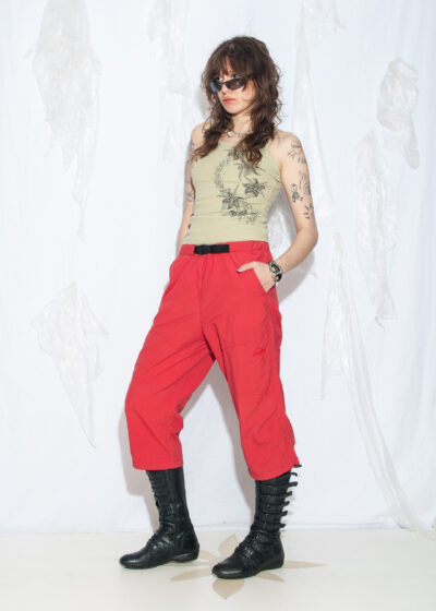 Vintage Y2K Techwear Cargo Capri Pants