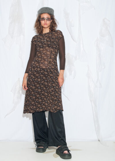 Vintage 90s Philosophy di Alberta Ferretti Floral Sheer Dress