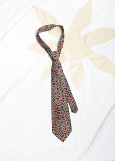 Vintage 90s Pica Sador Abstract Graphic Silk Tie