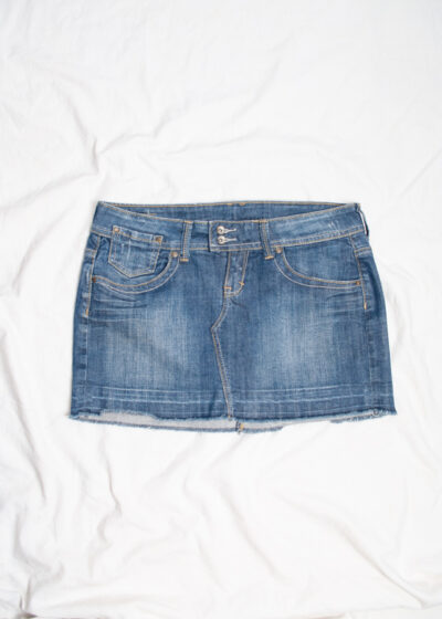Vintage Y2K Blue Denim Mini Skirt